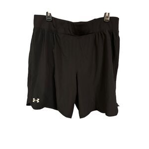 Mens Under Armour Speed  Pack Black Expandle Waist Athletic Shorts Size XL